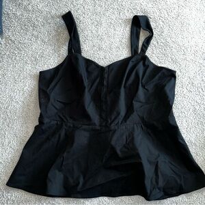 Torrid Black Peplum Tank Top